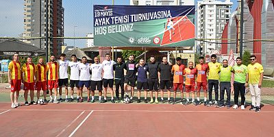 Yenişehir Belediyesi 19 Mayıs Ayak Tenisi Turnuvası başladı 